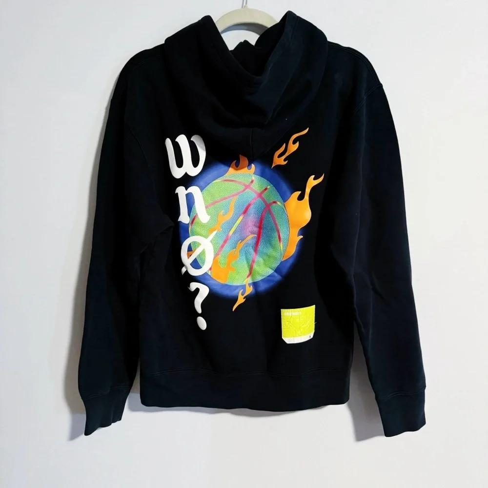 Jordan - Why Not? Black with Multicolored Basketball Print Hoodie